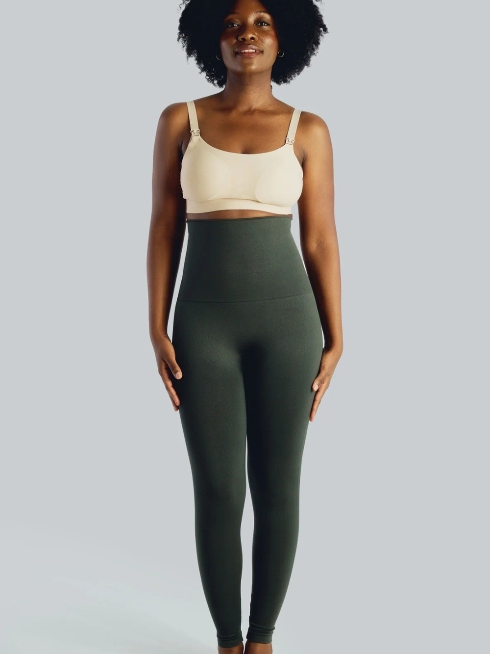 Belly Bandit Postpartum Support Leggings - Olive